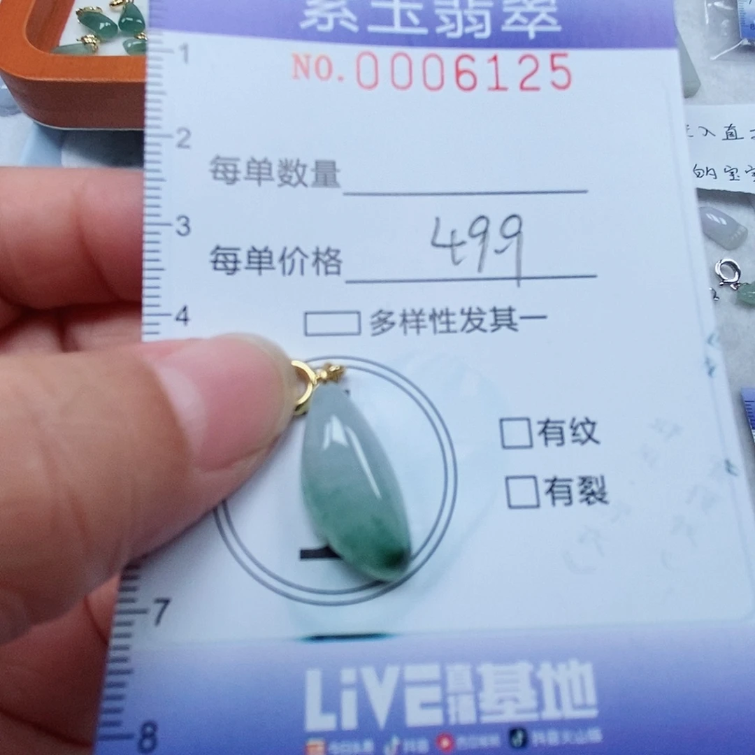 颈饰未镶嵌翡翠飘花随行