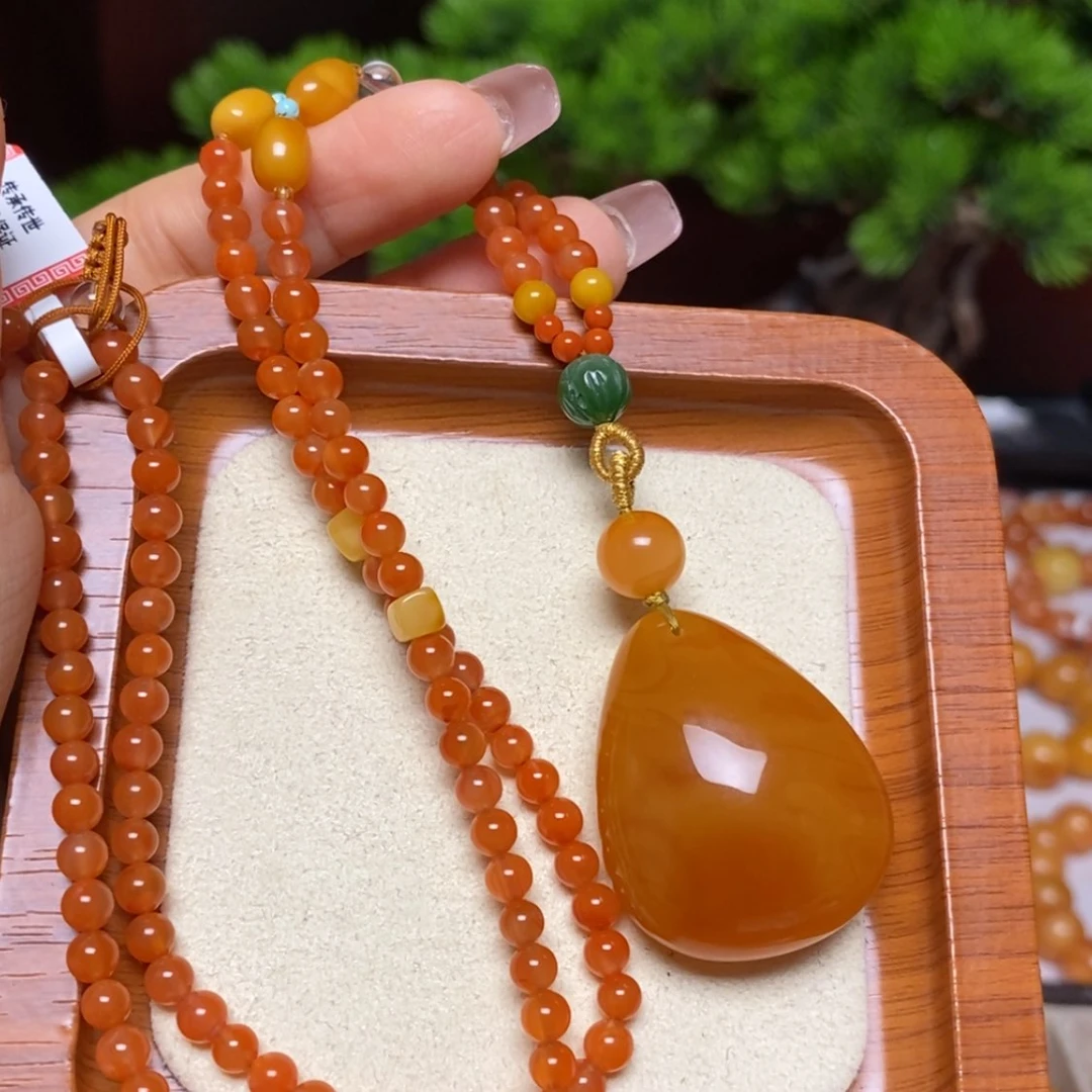 【闪购商品】蜜蜡颈饰未镶嵌手串