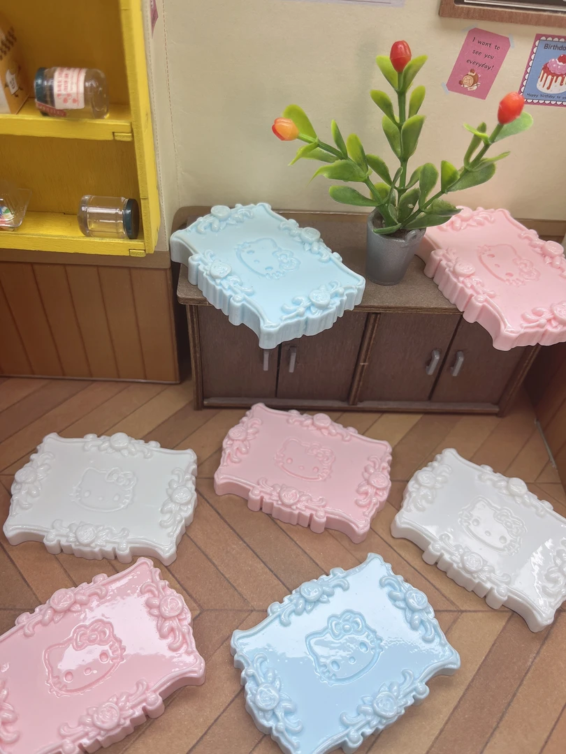 【彬彬定制-玫瑰浮雕底托】树脂盘子底托食玩diy配件摆件手机挂件