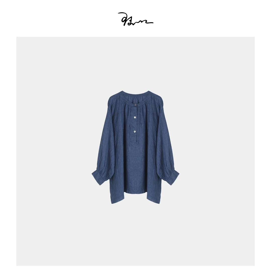 【莫忘上】陆一口女装定制细纱100%亚麻衬衫