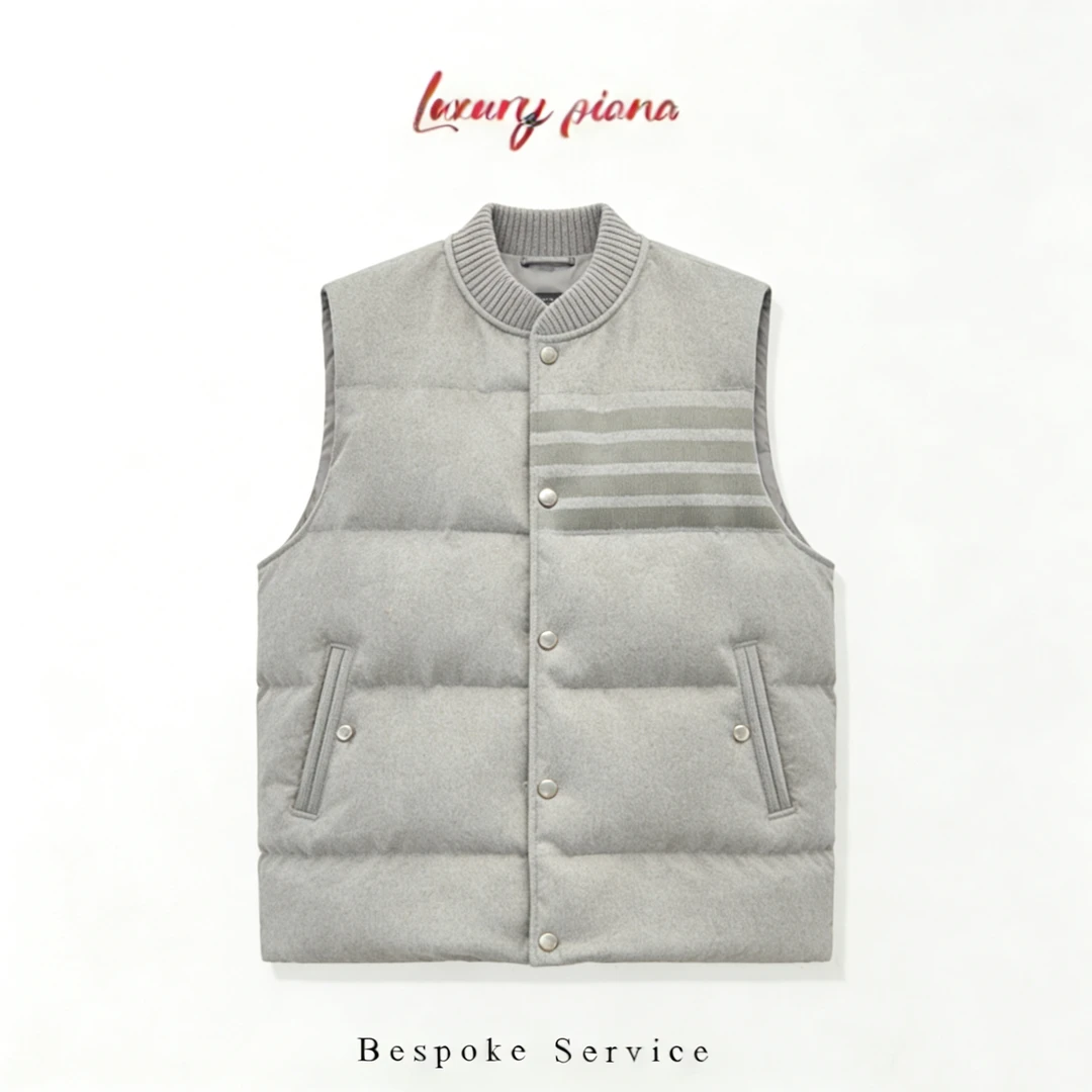 【25号四条杠白鹅绒马甲】冬季新款轻奢男女同款羽绒服T996