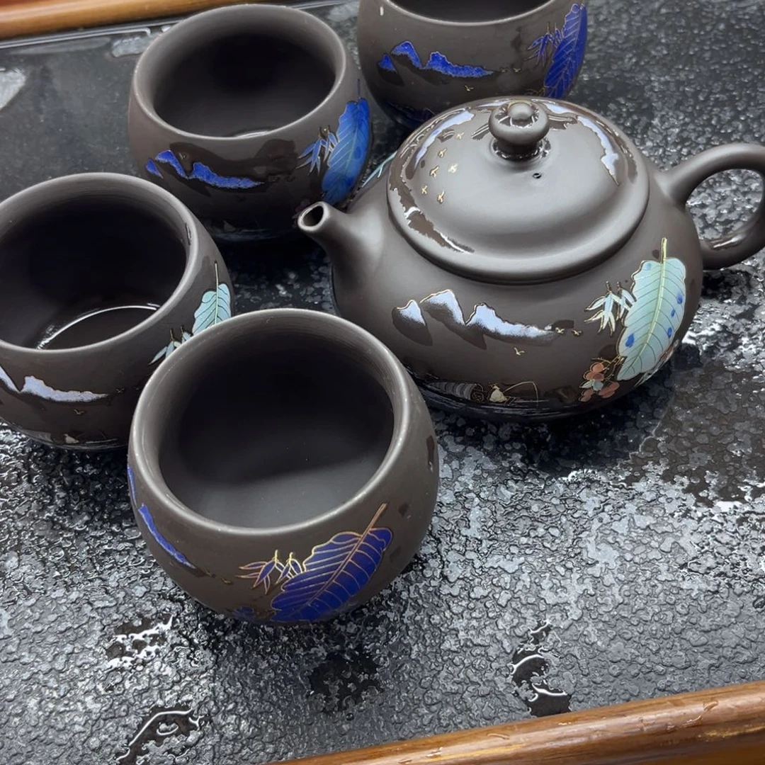紫砂茶壶紫砂壶4杯