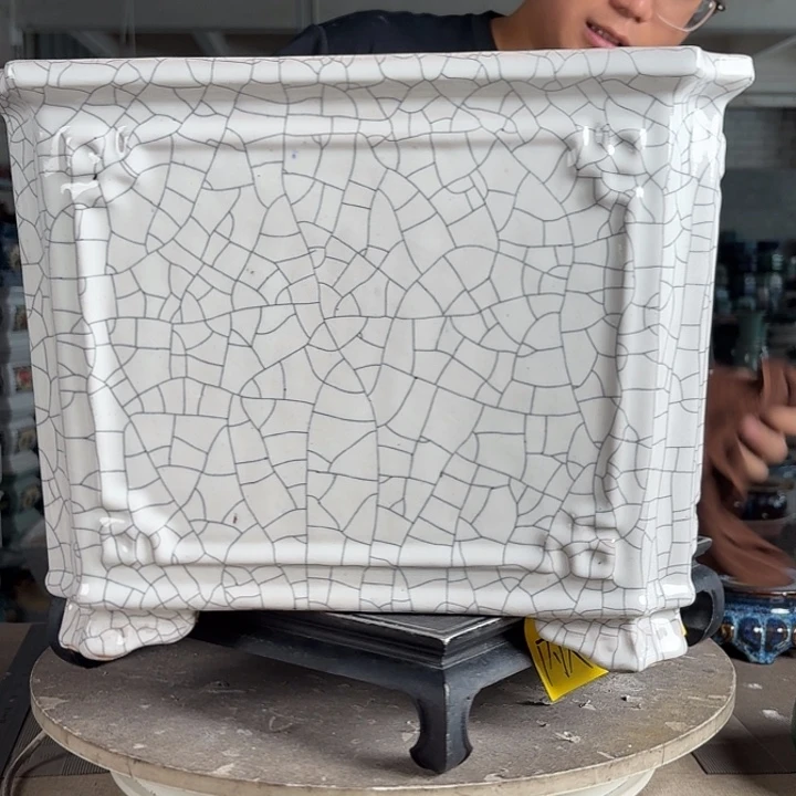 。一风堂石湾花盆 小色点 小收缩 内34*26