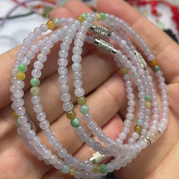 翡翠未镶嵌手串多样性发一