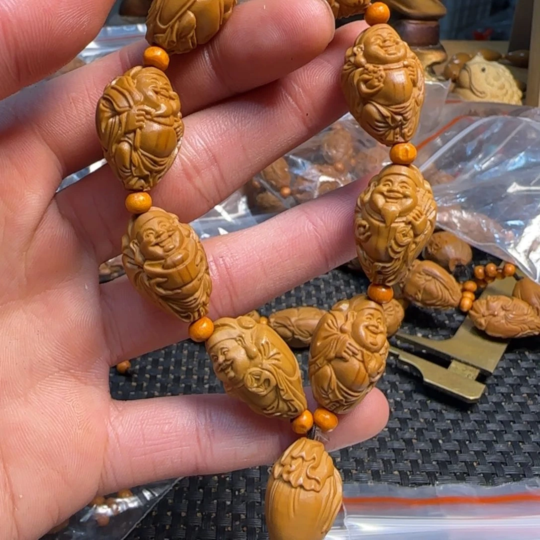 橄榄核手串/手链开心财神