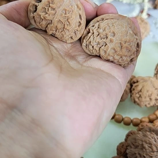 文玩核桃把件40宫灯一对配对如图