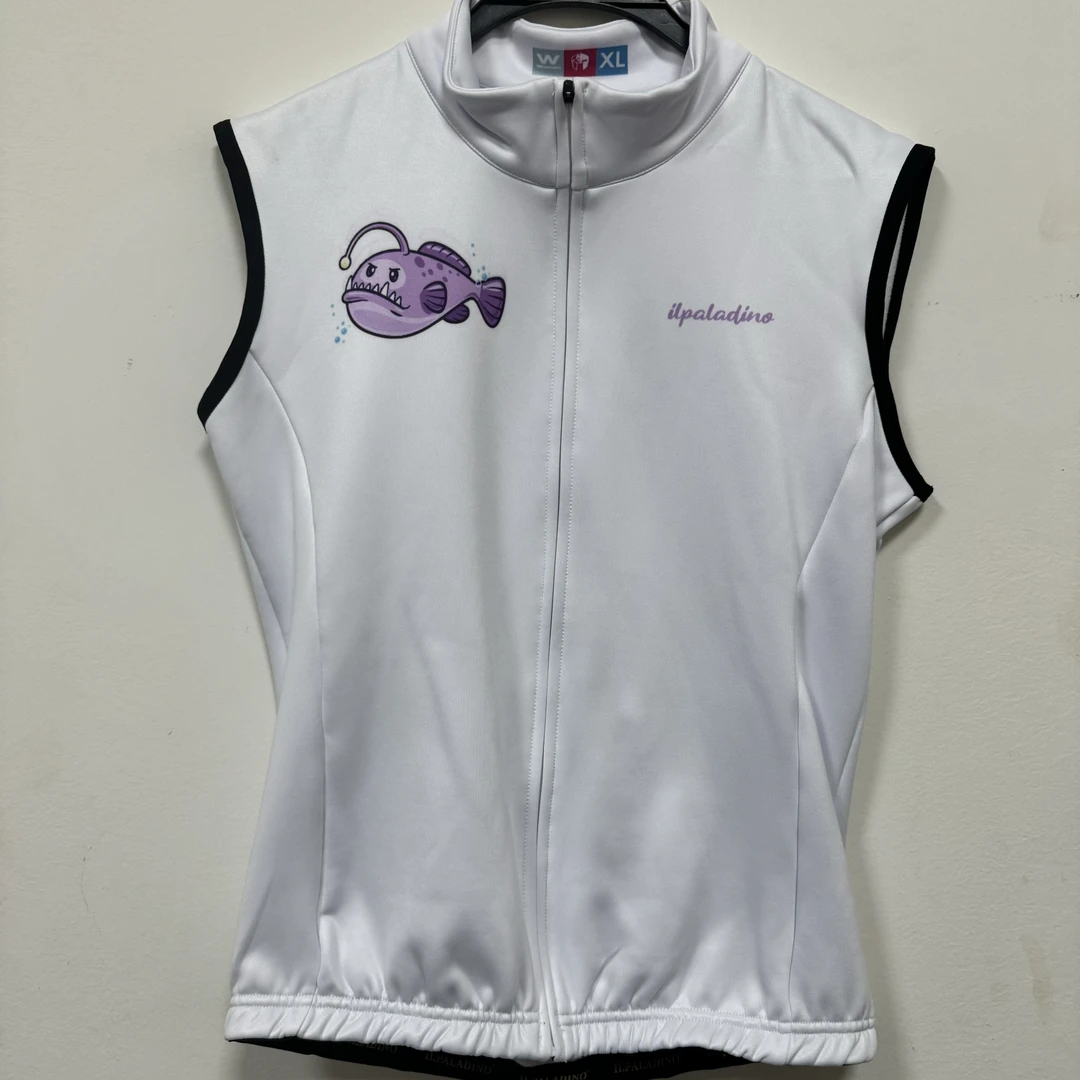 SQ 1094【白紫鲸鱼加绒马甲女士】ILPALADINO骑行服无袖春秋冬