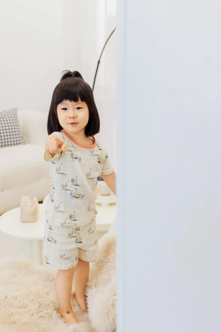 雅赞【儿童短袖套装】居家