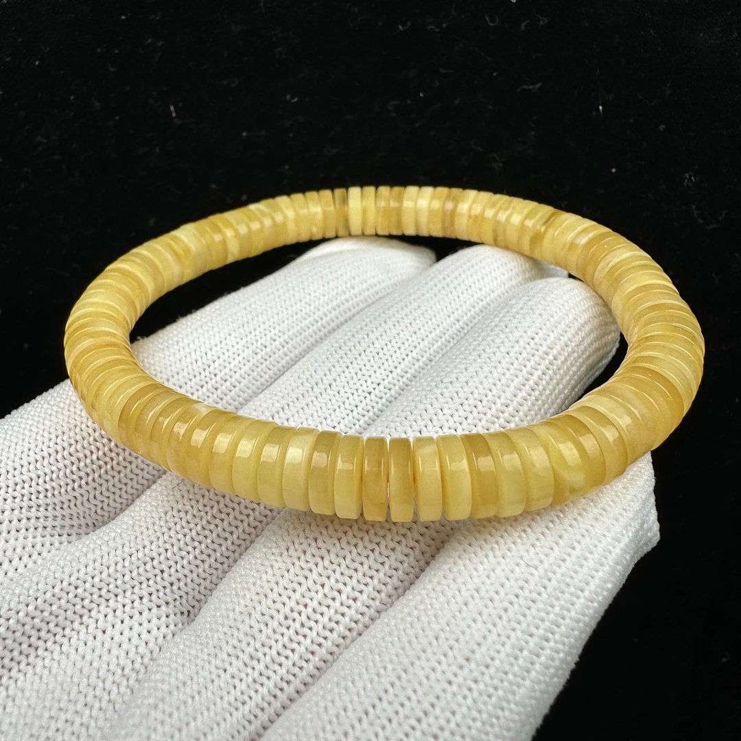G1452天然蜜蜡药片 7.6mm 8.4克