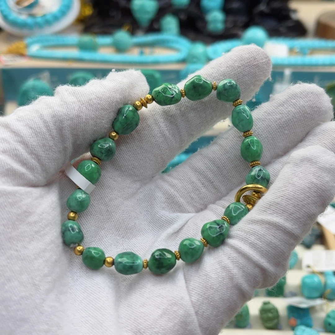 绿松石配饰18K金镶嵌