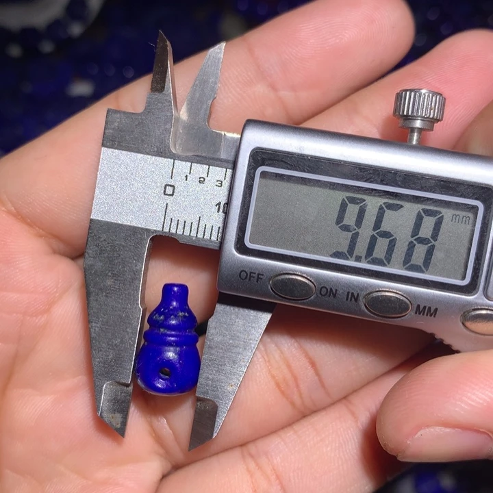 青金石未镶嵌一颗16*9mm三通