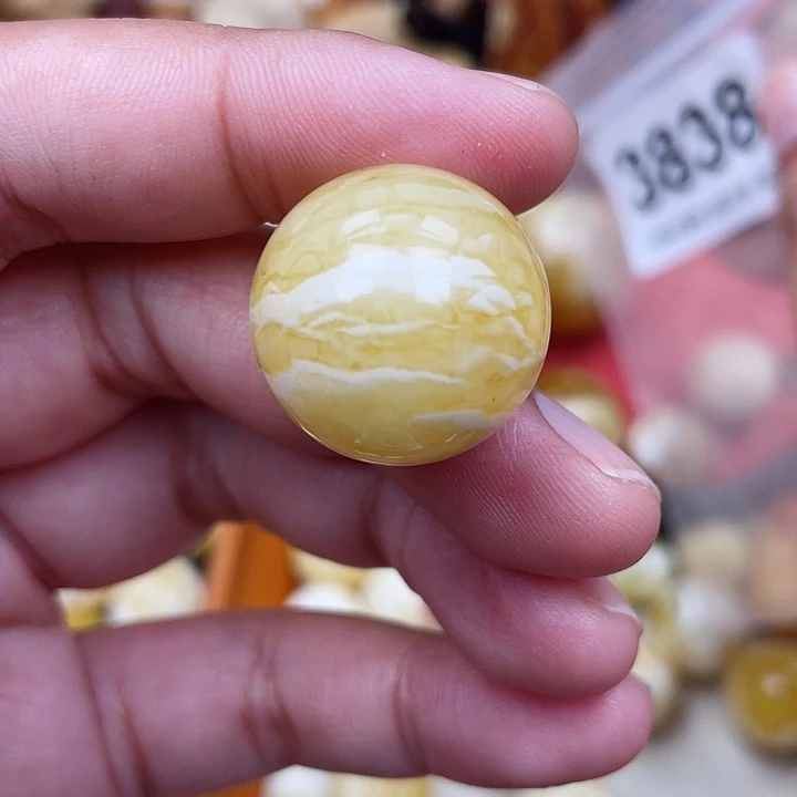 蜜蜡未镶嵌珠宝奇石粉21.2