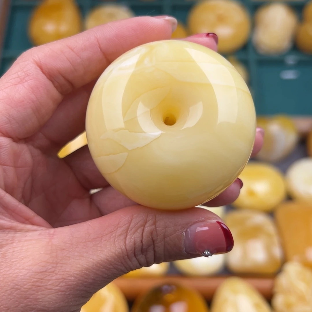 琥珀裸石未镶嵌纯天然琥珀蜜蜡无优化