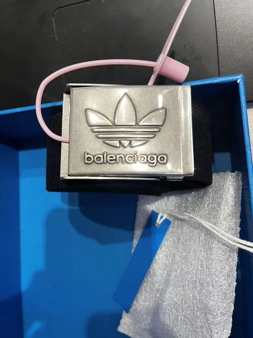 未使用 Balenciaga/巴黎世家 巴黎世家Adidas黑色腰带/11472/JP