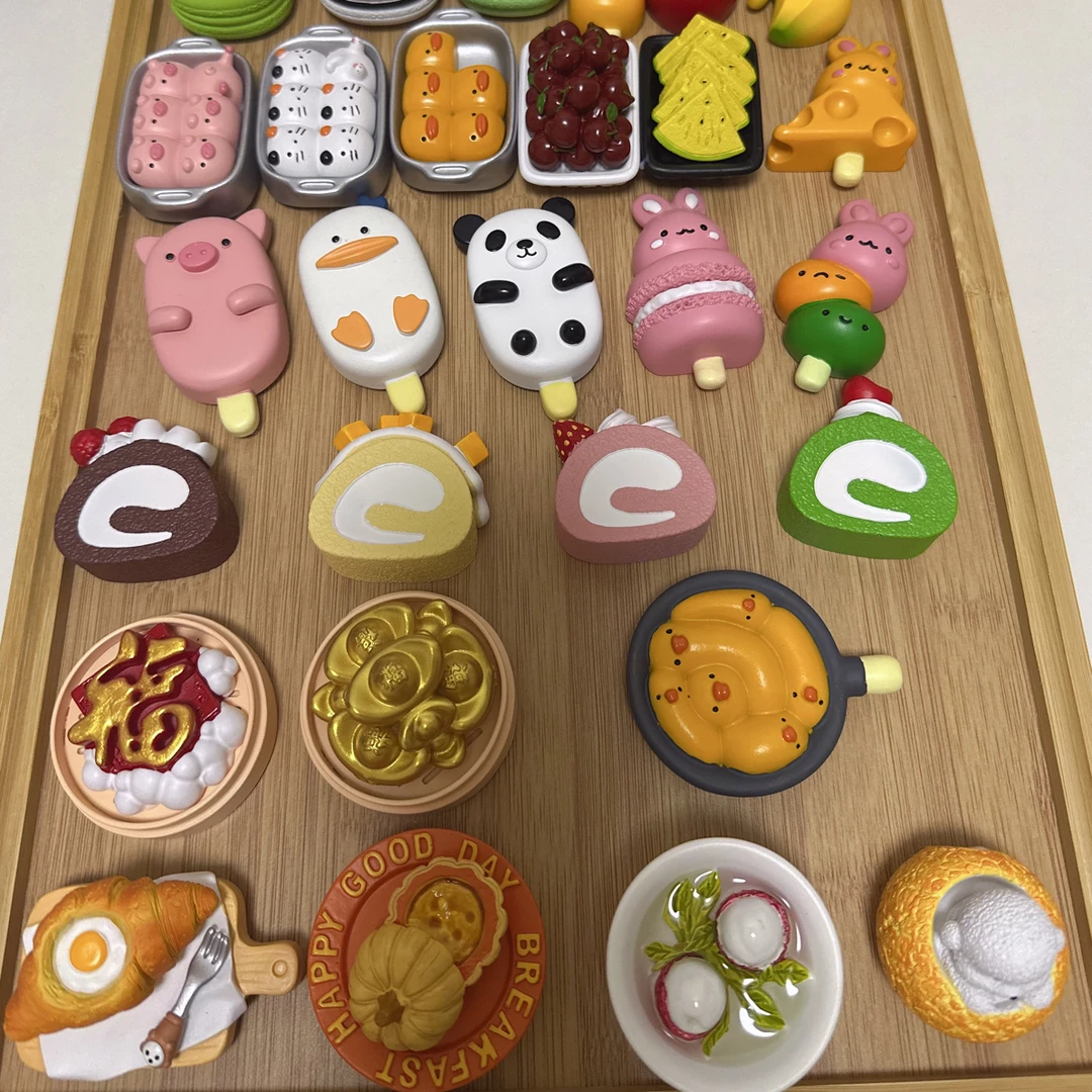 【回家拆】仿真树脂创意立体手绘食玩磁吸冰箱贴摆件