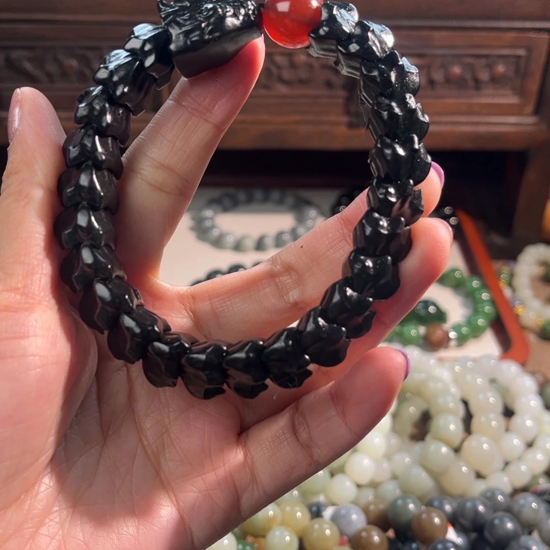 和田玉未镶嵌手链