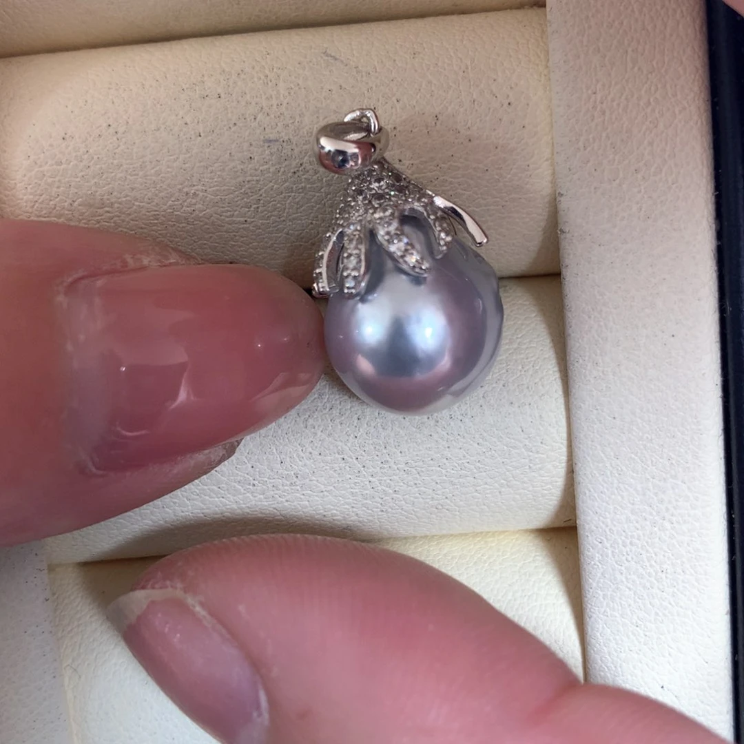 海水珍珠颈饰银S925镶嵌