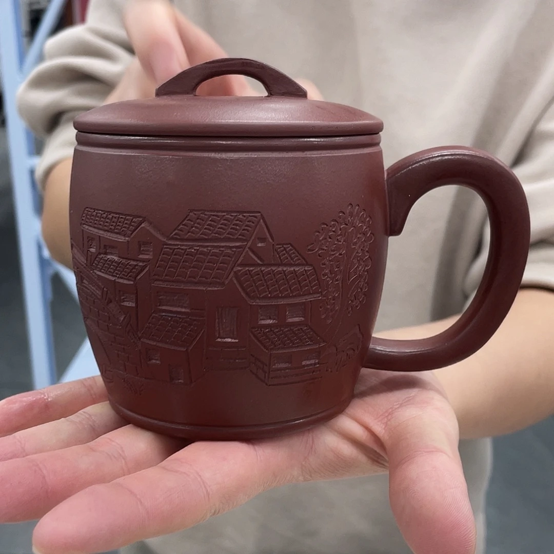 紫砂茶杯盖杯紫砂