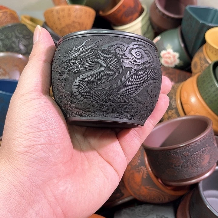 茶杯紫砂全手工紫砂主人杯