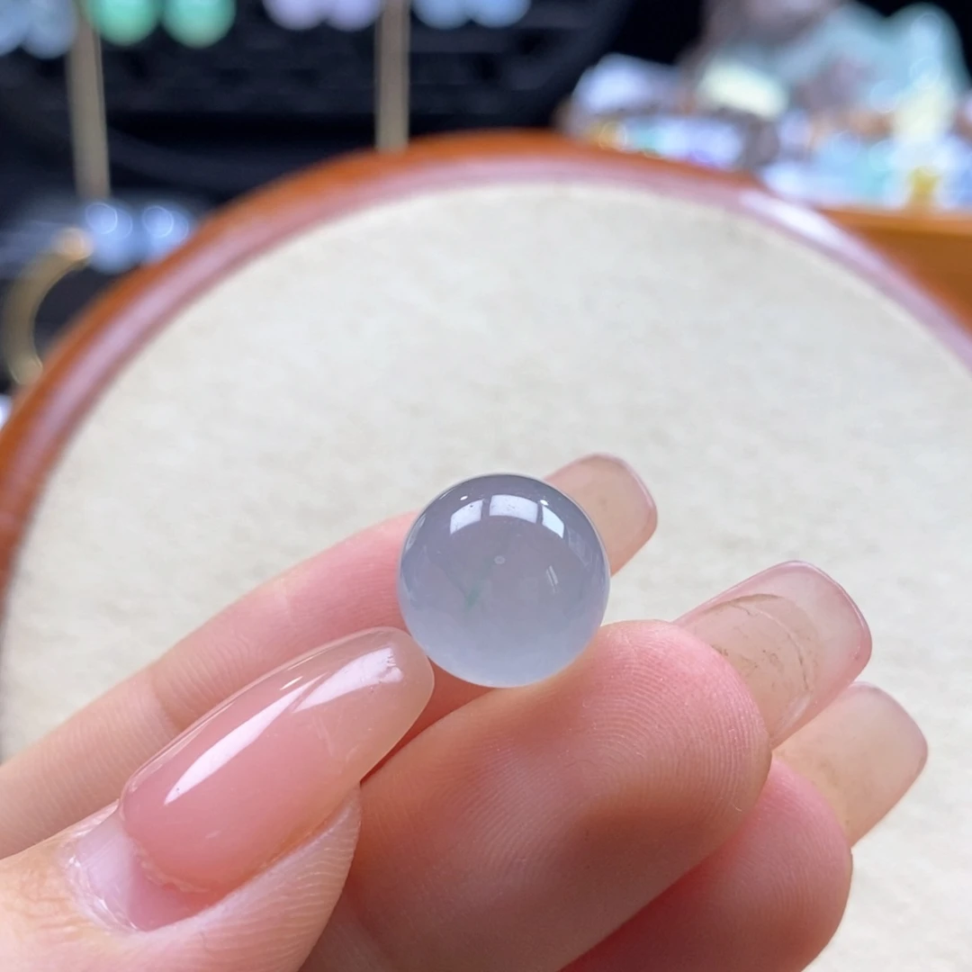 翡翠未镶嵌吊坠(不含链)翡翠高冰晴圆珠