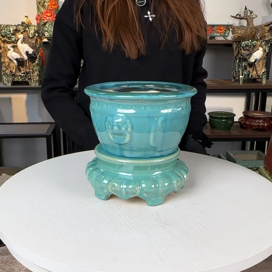 陶。一风堂石湾花盆