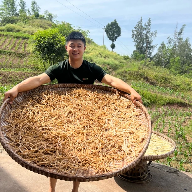 阿飞精选高山野生小竹笋自然晾晒野生小笋干嫩笋干农村土特产