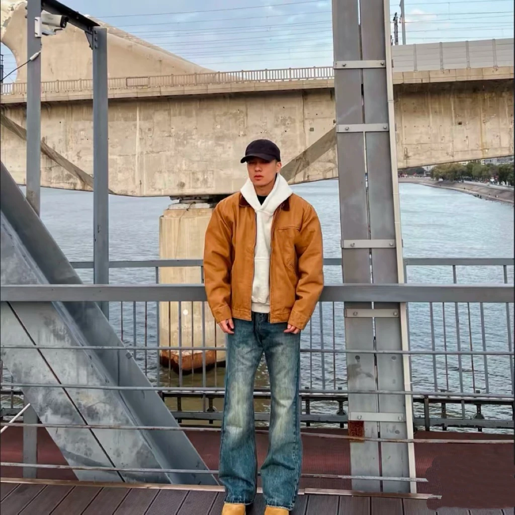 USD J01重磅防风复古底特律工装夹克外套 男女同款