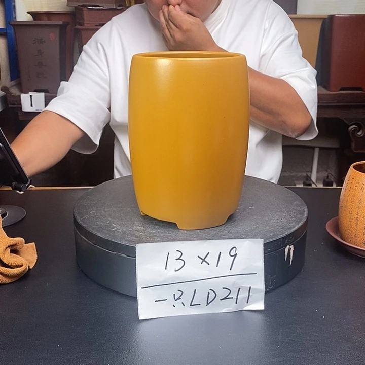 紫砂花盆货号一只LD211