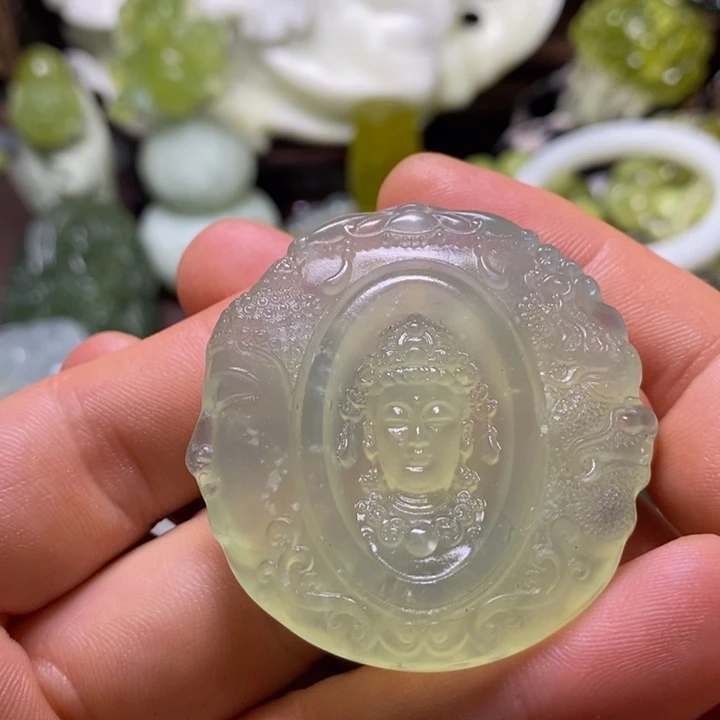 岫玉未镶嵌岫玉颈饰