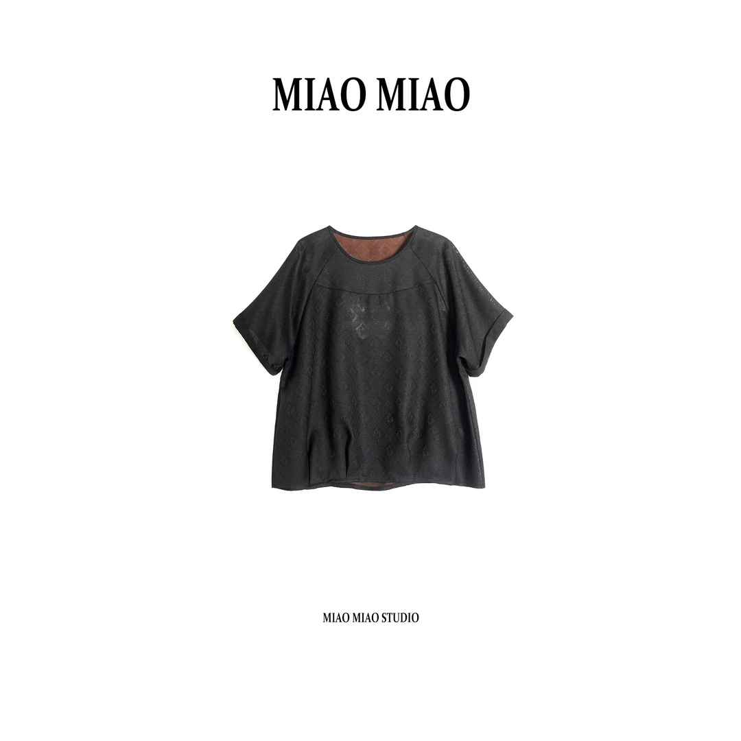 【乌霖】淼淼家R224新中式夏季国风双非遗四经绞萝回龙纹香云纱上衣