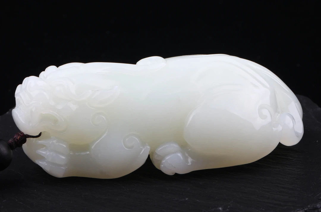 (小如臻选)羊脂级和田白玉貔貅