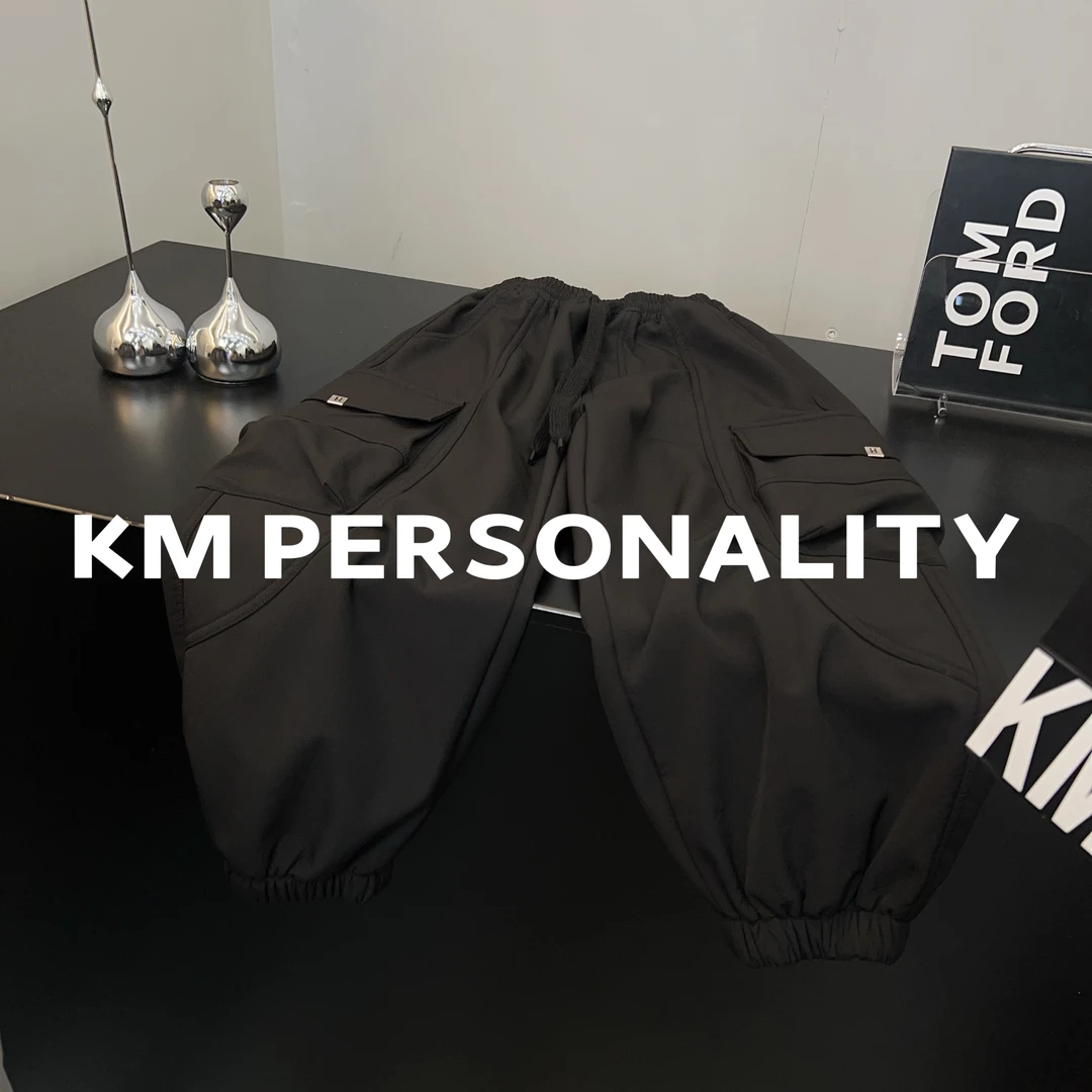 KM PERSONALITY 2024 新款冬季儿童加绒工装裤 045