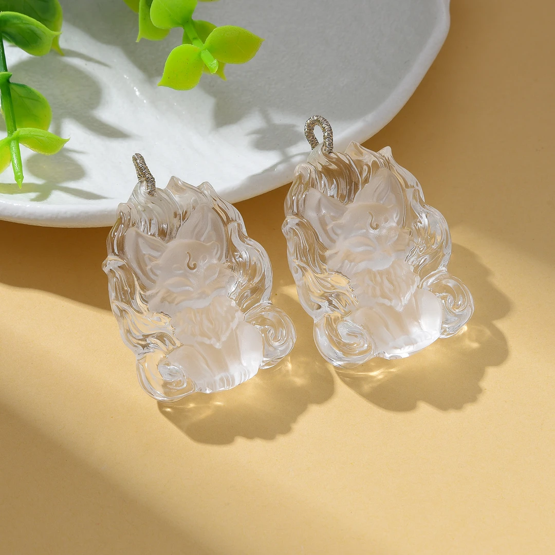 【婉葶珠宝】白水晶凤九吊坠（多样性发一）