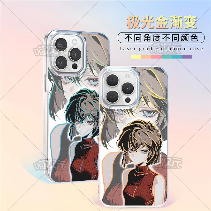 灰原哀极光金适用苹果华为vivo一加iPhone小米红米一加手机壳