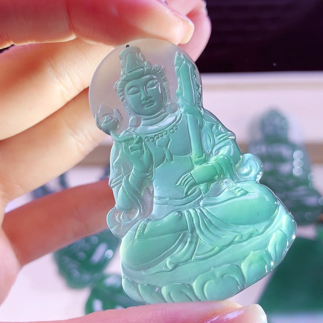 颈饰未镶嵌翡翠天然