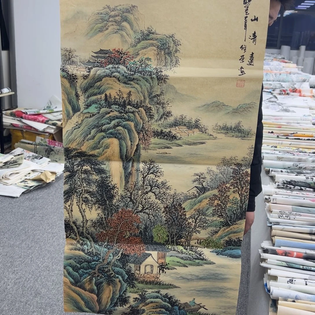 国画卖字画的小老板