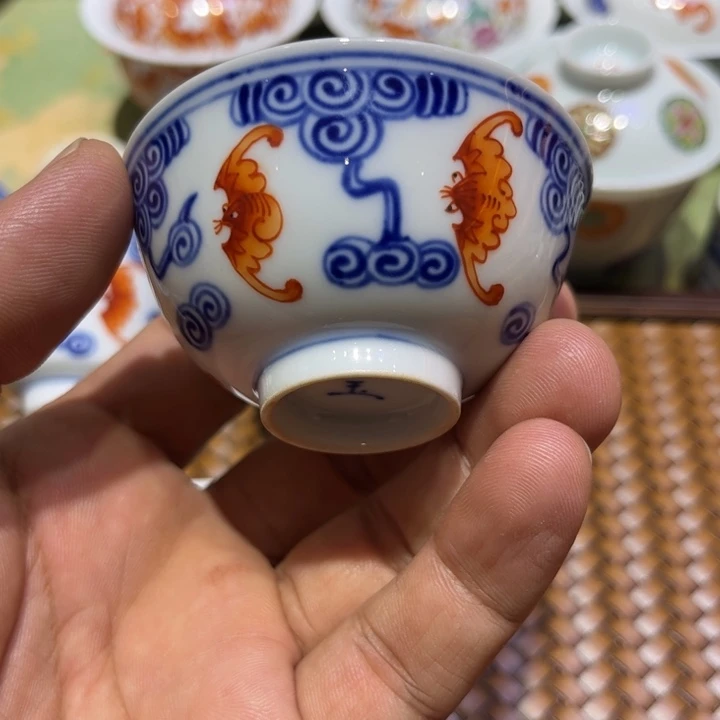 纯手绘精品盖碗杯