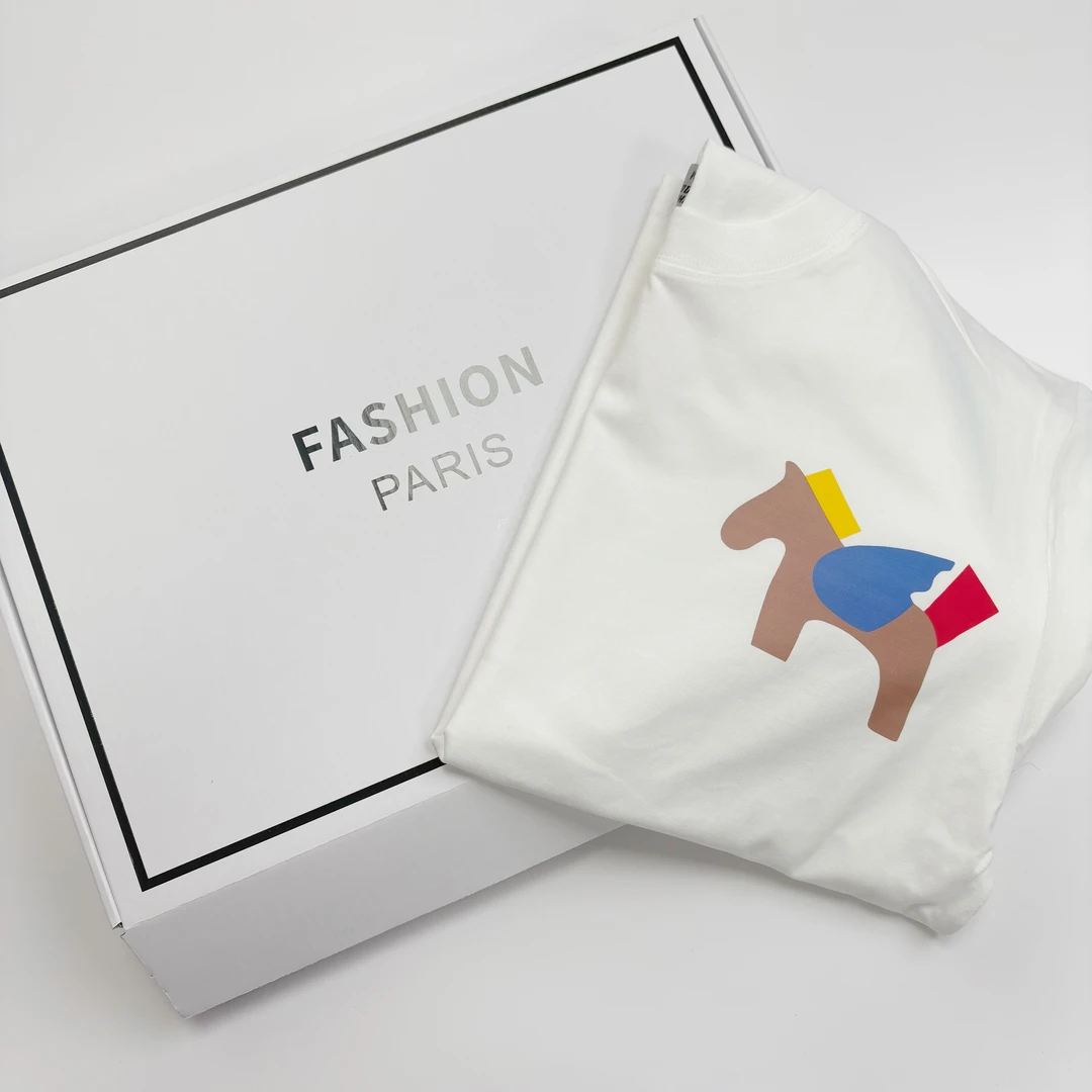 【1号链接】2025重磅情侣装短袖美式宽松印花纯棉T恤