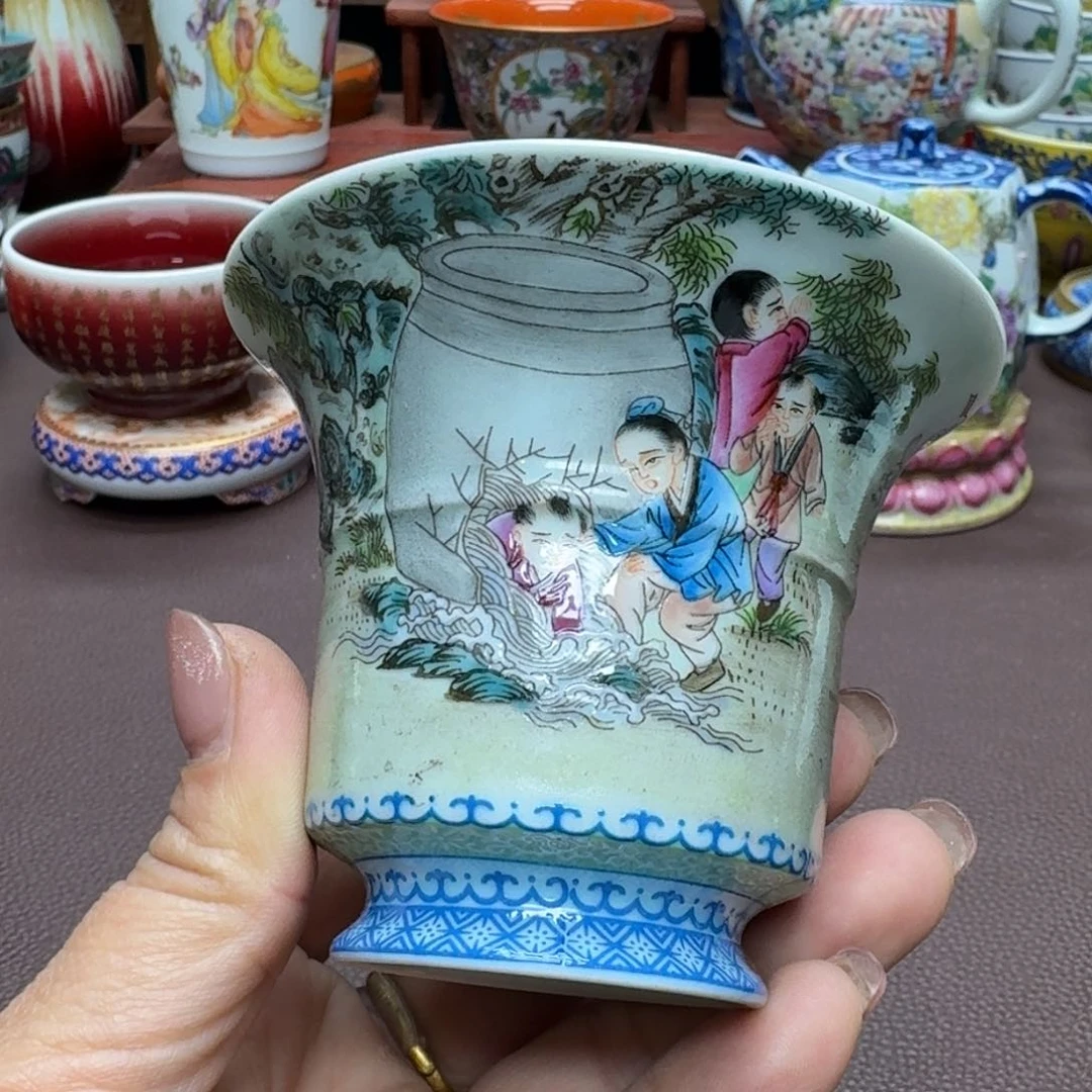 瓷片景德镇仿古手工制作精品展示