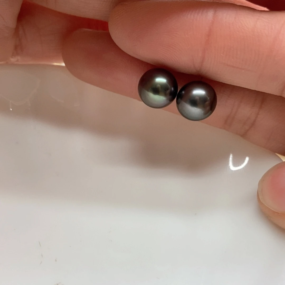 海水珍珠耳饰18K金镶嵌