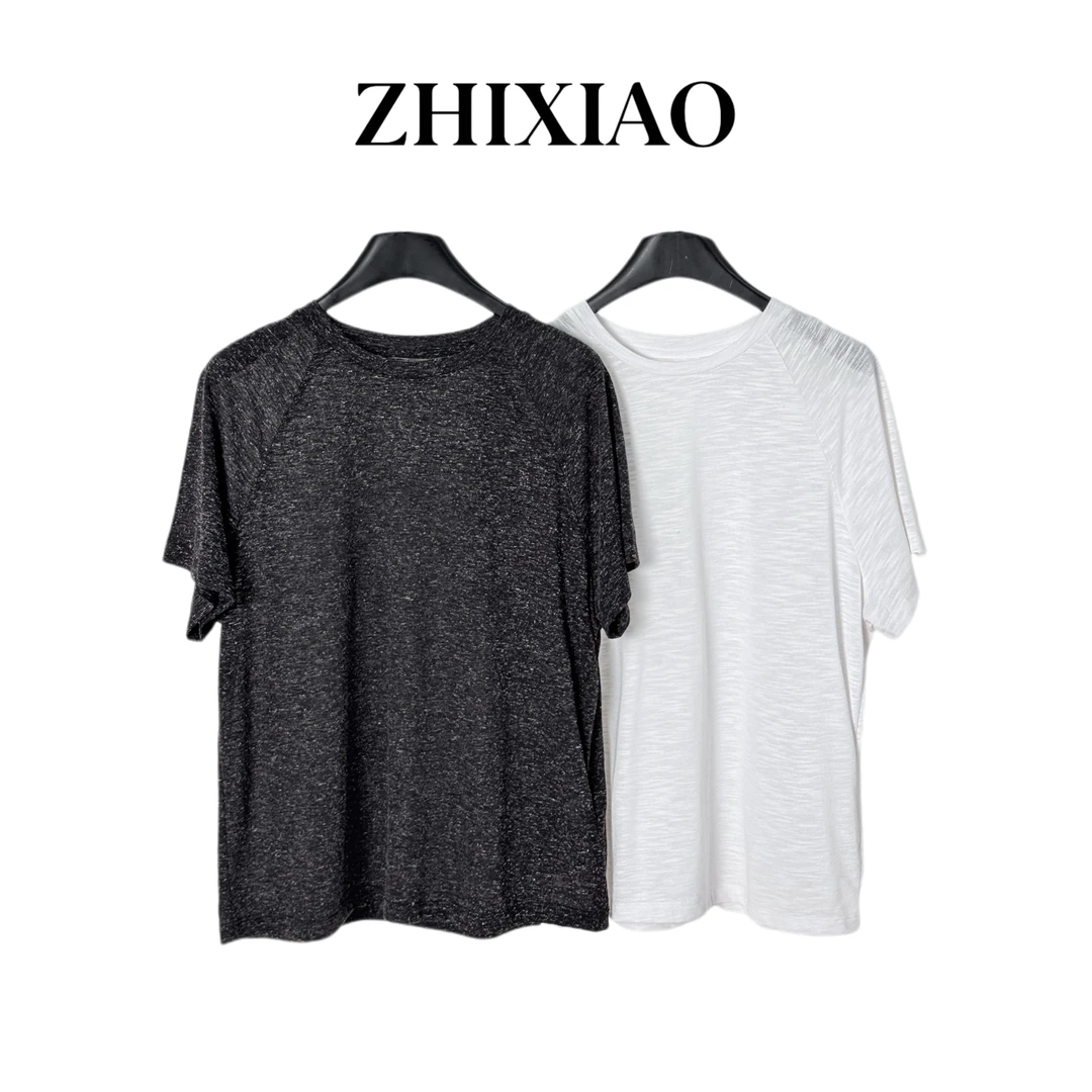 【ZHIXIAO】夏季新款：时尚插肩袖短袖上衣10678