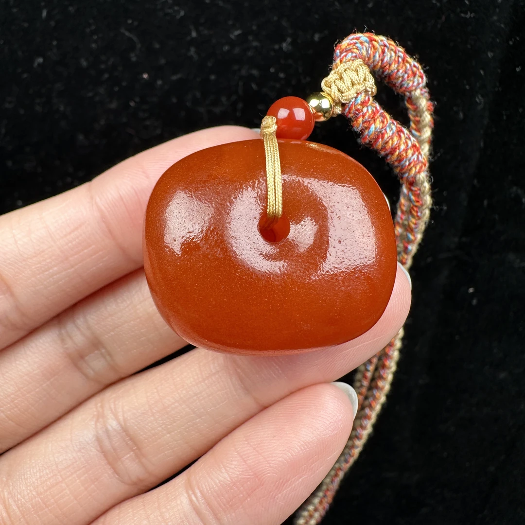 Y3764天然原矿蜜蜡 老蜡藏扣 28*14mm抖音基地质检发货