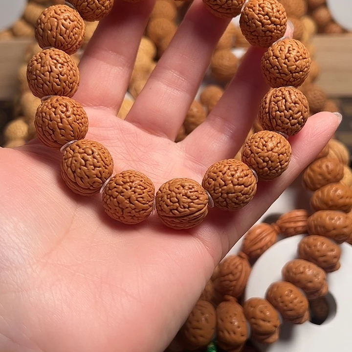吊坠桃核桃核手串金刚纹16➕