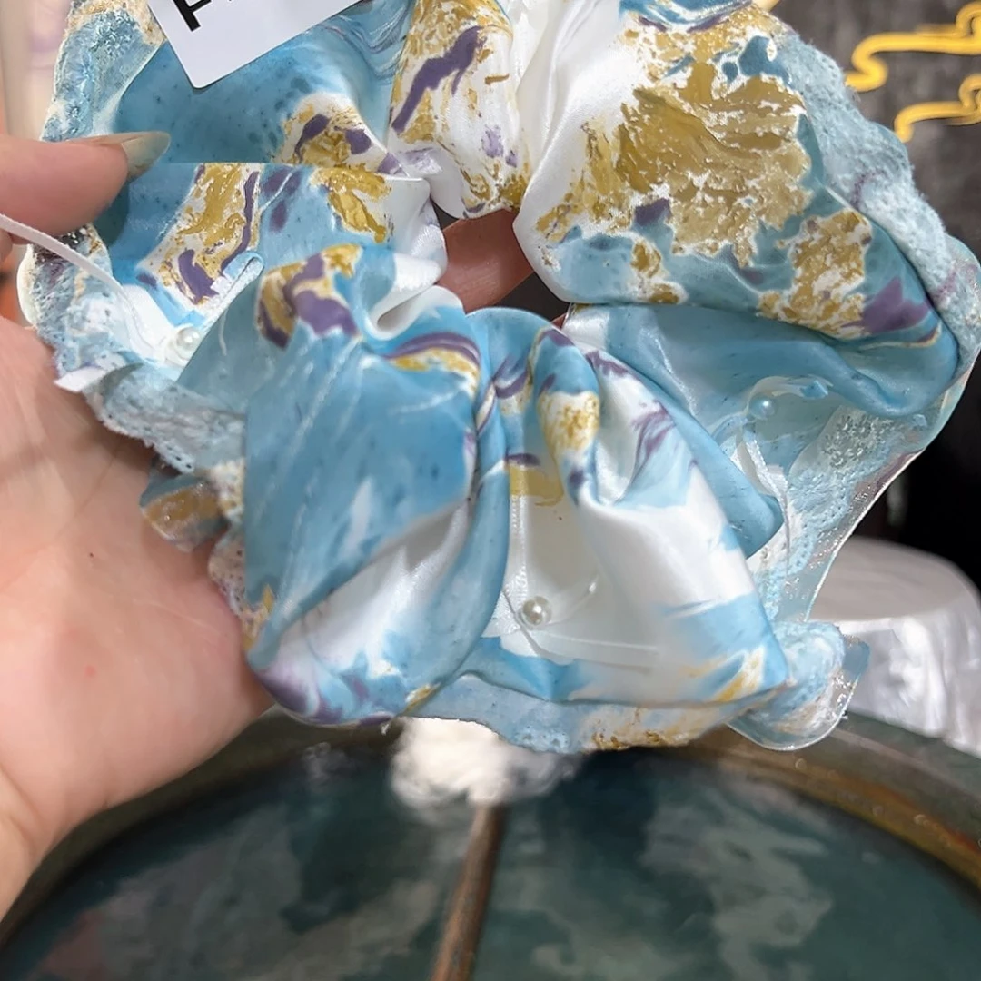 福**媽472大蕾丝发圈手作