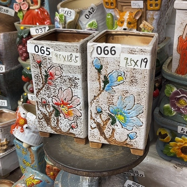 粗陶材质多肉花盆