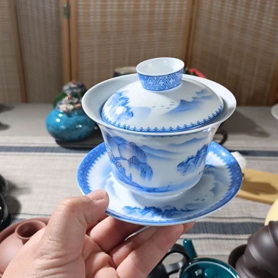 陶瓷盖碗茶杯茶叶罐主人杯