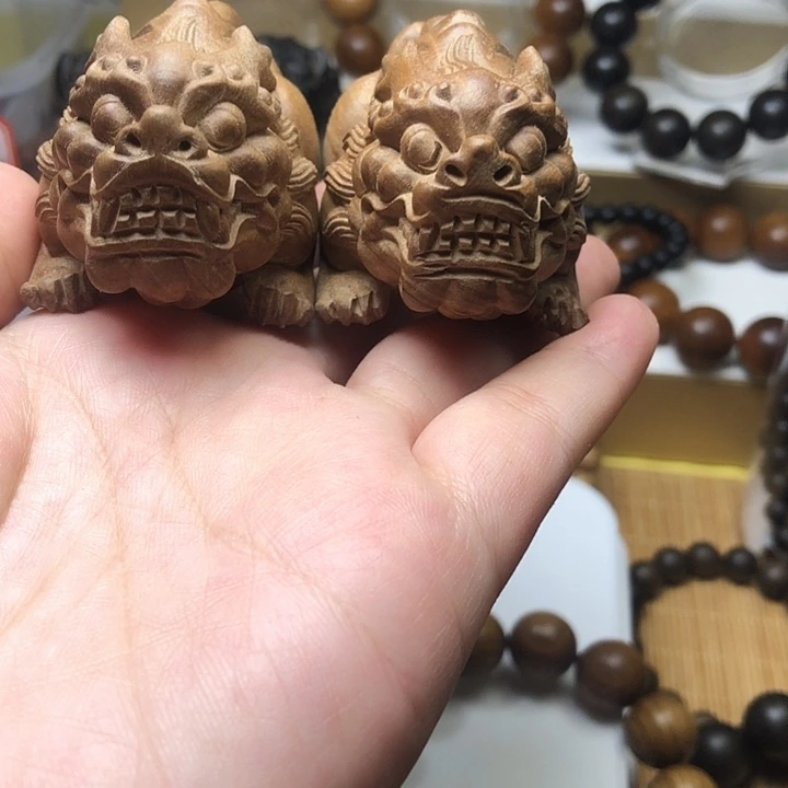 顺****檀香木无事牌貔貅1队