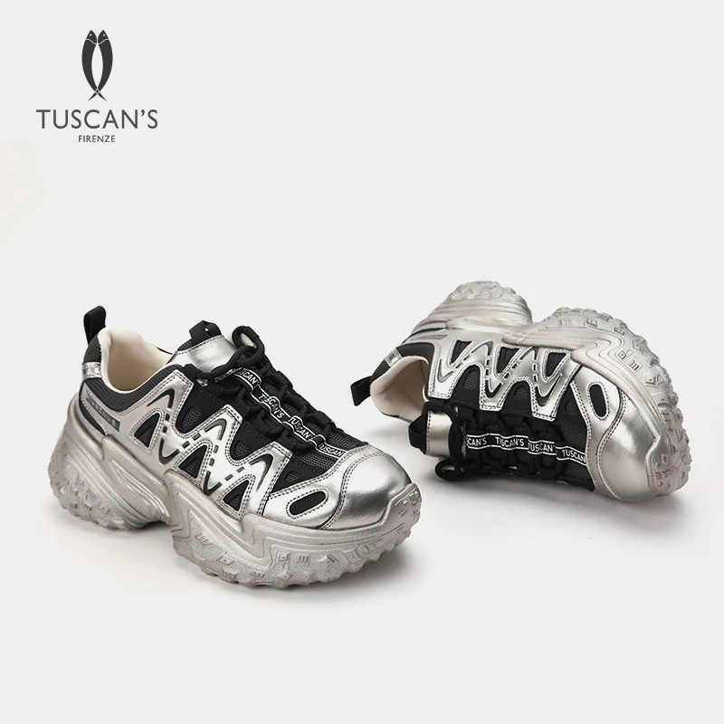 TUSCAN'S 百搭丑萌厚底增高低帮老爹鞋通勤休闲鞋