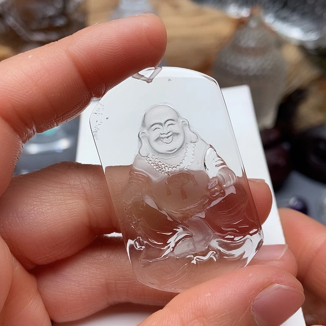 水晶未镶嵌颈饰吊坠