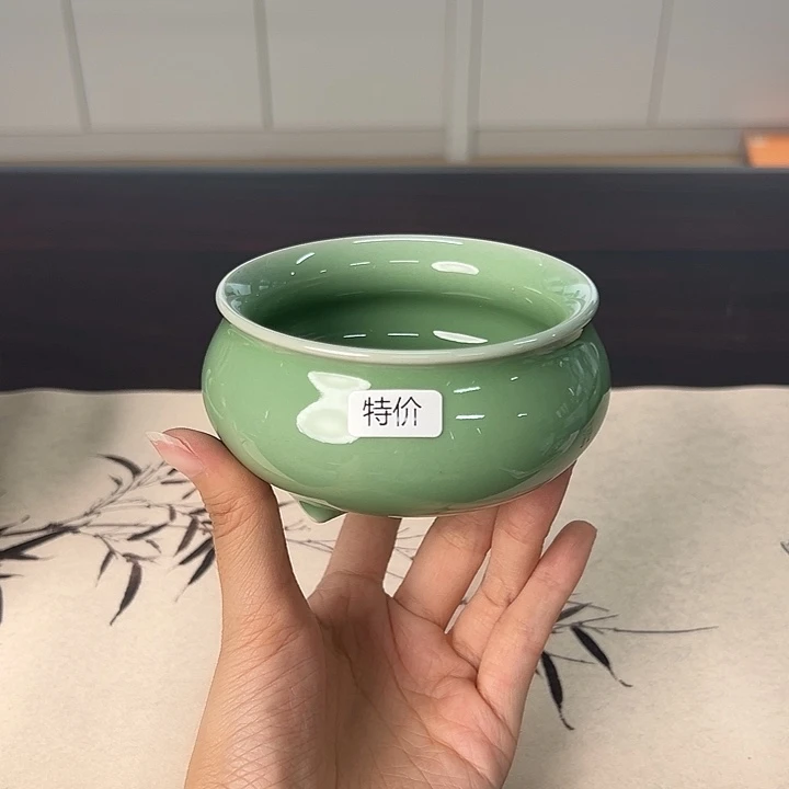 龙泉云间青瓷小米茶器